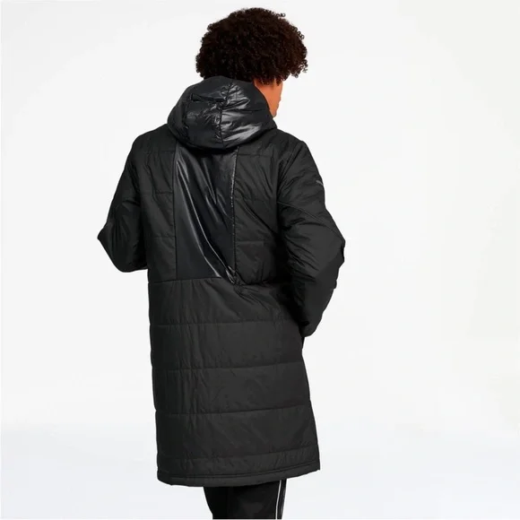 Puma x BMW Motorsport Puffer Long Parka Jacket Black - Picture 3 of 10